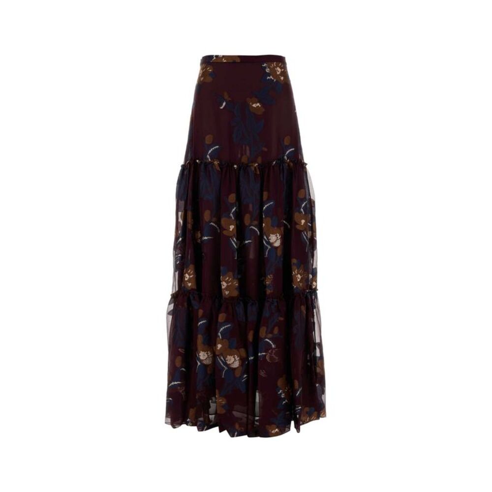 Etro Women Embroidered Chiffon Skirt
